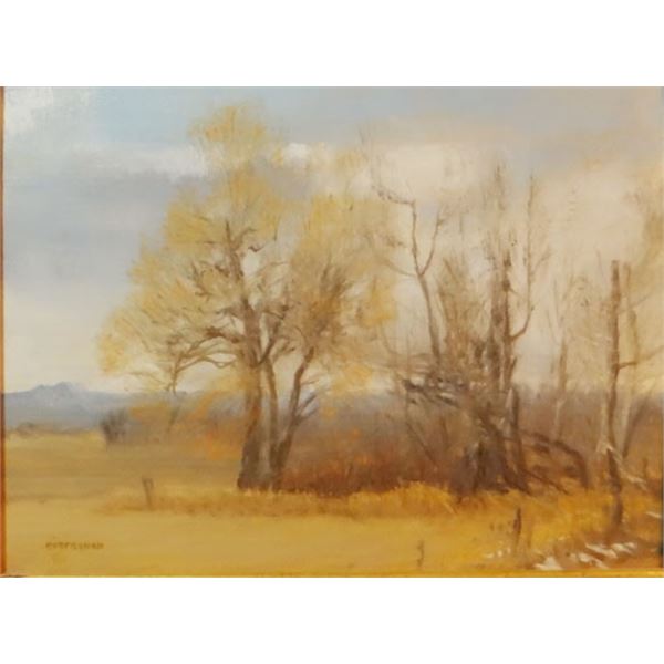 Eversman, oil  landscape untitled, 9" x 12"