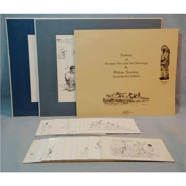 6 William Standing prints and 35 William Standing postcards