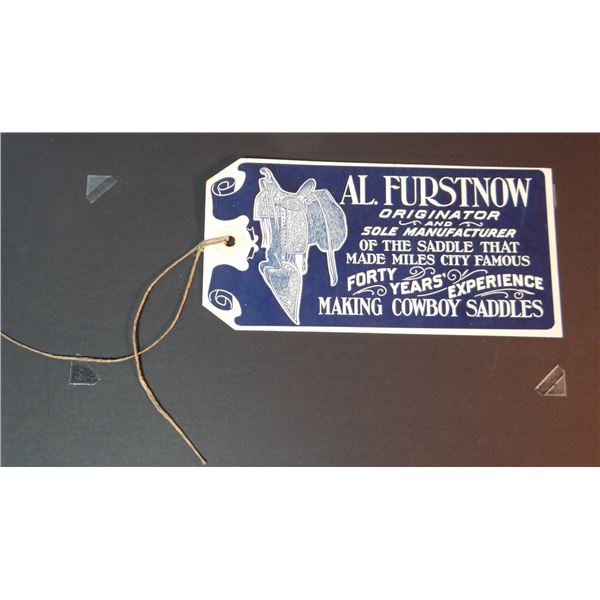 Al Furstnow Saddlery catalog #40, excellent condition and Al Furstnow Saddlery saddle tag