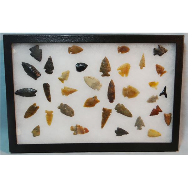 Sun River Valley, Montana points and scrapers, 34 pcs.