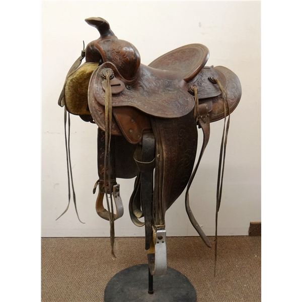 Pete VerBeck 14" saddle, full tooled