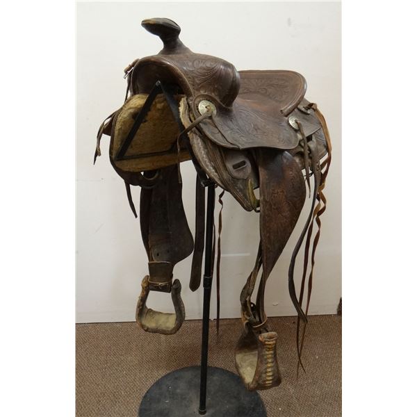 Al Furstnow 14 1/2" full tooled saddle