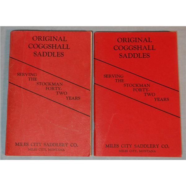 2 Miles City Saddlery catalogs, no date, red soft covers, near fine