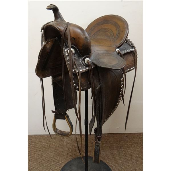 Al Furstnow 15  border tooled saddle