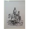 Image 1 : Will James original drawing, (1892-1942) Cowboy In The Making, 1937, 9" x 7", signed