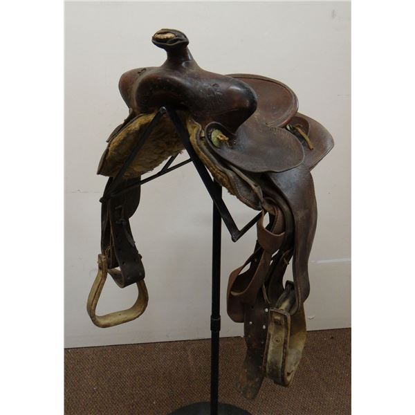 A. H. North made saddle, Baker, MT, youth size, 11", single rigged