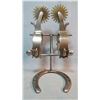 Image 1 : Crockett sterling silver spurs, marked below button