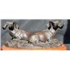 Image 2 : 4 Joe Halko bronzes “Old Cronies” set of 4, all #11 of 12. Ram: 10.5” x 6” x 4.5”; Whitetail Deer 10