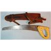 Image 1 : Fishker Saddle saw w/scabbard (made in Columbia Falls, MT)