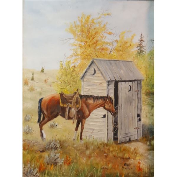 Dahlen, Oris, (1918-2003) Just In Time, oil, 16" x 12"