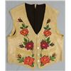 Image 1 : Embroidered vest, floral front, eagle & US Flag on back