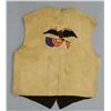 Image 3 : Embroidered vest, floral front, eagle & US Flag on back