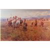 Image 1 : C.M. Russell print of "Lewis & Clark Expedition" #261/500, from State Bank of Dillon