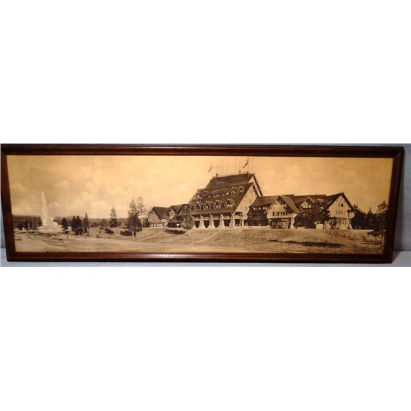 Old Faithful Inn photo, YNP, circa 1904, 9" X 30"