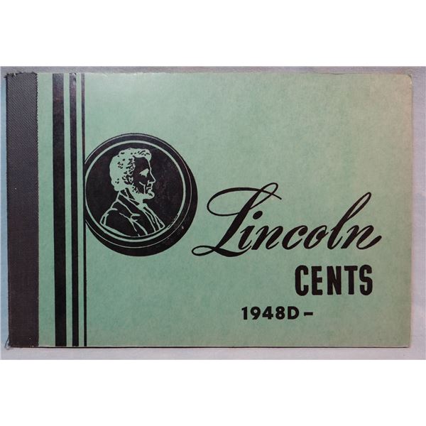 Lincoln cent booklet, includes 1940, near full