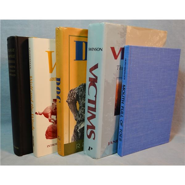 4 books: Strange Empire, Joseph Kinsey Howard, 1st, no dj; Wolf and The Winds, Frank Bird Linderman,