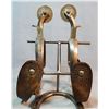Image 1 : Buermann rodeo herringbone spurs, silver dollar rowels, orig. straps