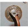 Image 3 : Buermann rodeo herringbone spurs, silver dollar rowels, orig. straps
