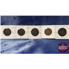 Image 2 : Canada Large Cent - Strip of 5: 1859; 1888; 1893; 1896; 1901