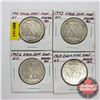 Image 1 : USA Half Dollars (4) : 1941; 1942; 1945; 1964