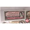 Image 2 : Canada Bills 1954 Series (8 Bills) : $1; $2; $5; $10; $20; $50; $100; $1000 (See Pics for Signatures