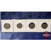 Image 2 : Canada Five Cent - Strip of 4: 1922; 1923; 1924; 1927