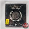 Image 1 : In Memory of "The King" Elvis Presley 1935-1977 (Official Commemorative Minted Medallion Coin)