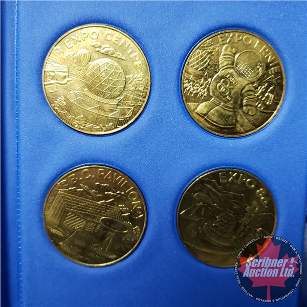 EXPO 86 世界66カ国のピンバッジ EXPO 86 バンクーバー国際交通博覧会 ピンズ IBM 留め具付きの