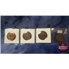 Image 2 : Canada Large Cent - Strip of 4: 1912; 1913; 1914; 1916