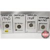 Image 1 : Canada Twenty Five Cent (4): 1940; 1941; 1967; 1968