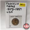 Image 1 : USA One Dollar Coin 2010 Franklin Pierce 1853-1857