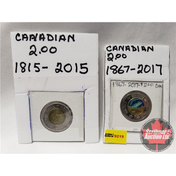 Canada Toonies (2): 2015; 2017