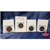 Image 2 : Foreign Coins (4): GB Half Penny 1930; Australia One Penny 1938; Nederland Twenty Five Cent 1942; Ne