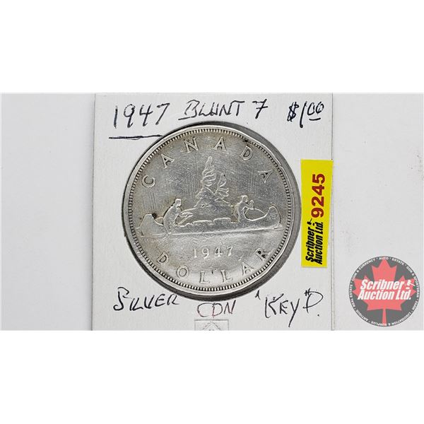 Canada Silver Dollar 1947 BL7