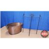 Image 3 : Ducks Unlimited Copper Tub with Wrought Iron Stand (36"H x 24"W x 14-1/2"D)