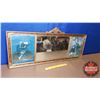 Image 1 : Framed Mirror & Pictures : Blue Boy / Hope (17"H x 39-1/2"W)