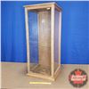Image 1 : Wood / Glass Tall Display Case (3 Side View) (44"H x 19"W x 19"D)
