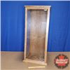 Image 2 : Wood / Glass Tall Display Case (3 Side View) (44"H x 19"W x 19"D)
