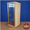 Image 3 : Wood / Glass Tall Display Case (3 Side View) (44"H x 19"W x 19"D)
