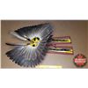 Image 1 : Native Pow Wow Feather Head Dress (32"H)