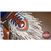 Image 2 : Native Full Beaded Suit (Orange, White & Blue)