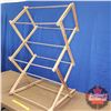 Image 2 : Clothes Dryer Rack - Wooden - Collapsible (49"H x 30"W x 24"D)