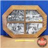 Image 1 : Framed Picture (Octagon) "Old Logging Scenes" (22"H x 29"W)