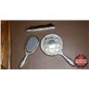 Image 2 : Dresser Set (Silver Plated) with Wall Hanging (13" x 13")