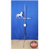 Image 1 : Lightning Rod w/Horse Weathervane w/White Ball (65"H)