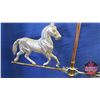 Image 3 : Lightning Rod w/Horse Weathervane w/White Ball (65"H)