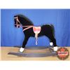 Image 3 : Rocking Horse (Covered in Crushed Velvet) (39"H x 54"W x 16-1/2"D) (w= Rocker) (h= to top of head)