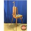 Image 3 : Painter's Easel with Paints (Measure Fully Extended: 75"H x 32"W x 39"D) (Measure Folded: 24"L x 17-