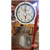 Image 1 : Hanging Toledo Store Scale : Model 2110 (30lb Capacity) (Note: Cracked glass on side)