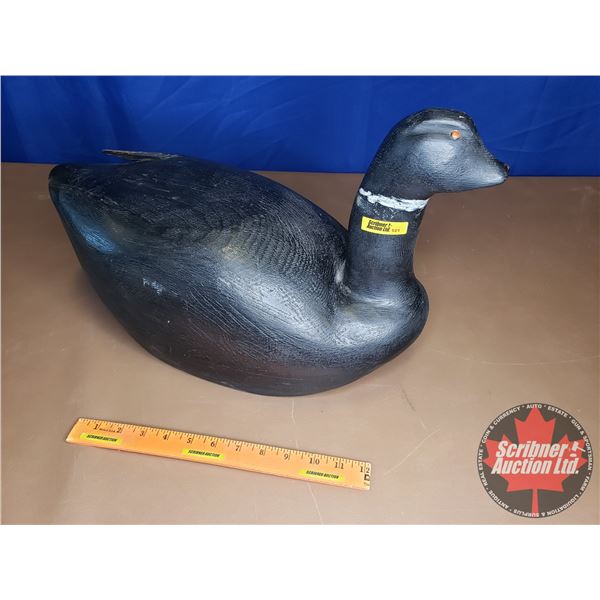 Wooden Carved Goose by Walter Stinson c.1950 (12"H x 9"W x 20"L)